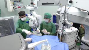 Türk doktorların göz ameliyatı İtalya'da canlı izlendi