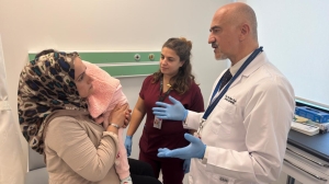 Yangında vücudu yanan Meryem bebek 