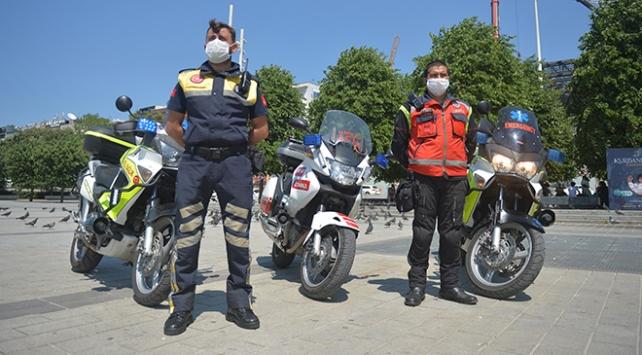 İstanbul'da motosiklet ambulanslar göreve başladı